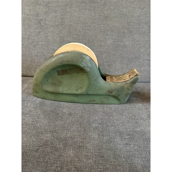 Texcel Other - 9" Tape Dispenser Texcel Cast Iron Deco Heavy Old Vintage Antique Desk Green